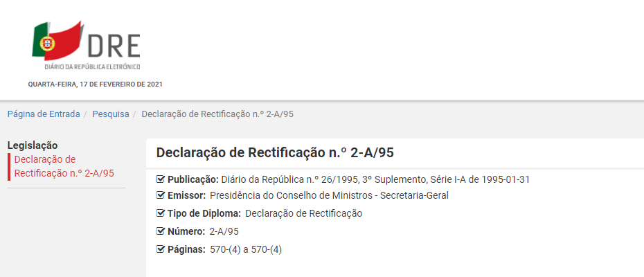 Retificação do Decreto-Lei relativo ao regime de protecção jurídica dos programas de computador